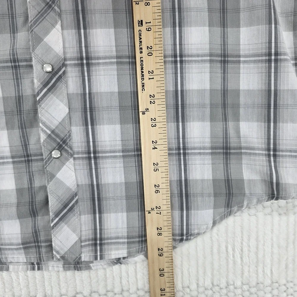 Levis Pearl Snap Western Shirt Mens M Plaid Cowboy Ranch Rodeo